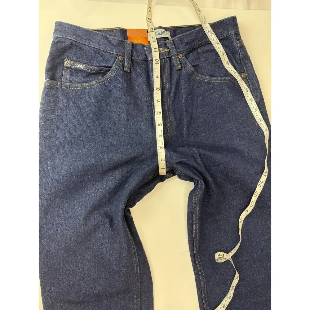 2015 Lee Regular Fit Jeans Straight Leg Men's 33 * 30 Dark Wash Cotton Mexico